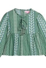 Bisby Riviera Top Fairfield Forest Stripe
