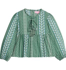 Bisby SALE Riviera Top Fairfield Forest Stripe