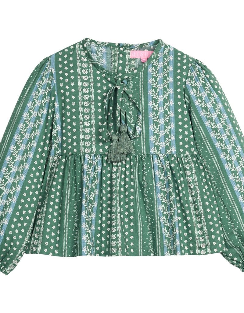 Bisby Riviera Top Fairfield Forest Stripe