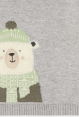 Viverano Happy Polar Bear Jacquard Knit Sweater Pullover