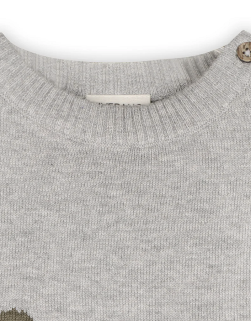 Viverano Happy Polar Bear Jacquard Knit Sweater Pullover