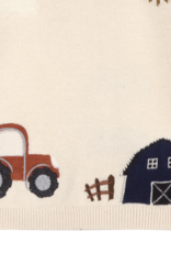 Viverano Farm Tractor Embroidered Sweater Pullover