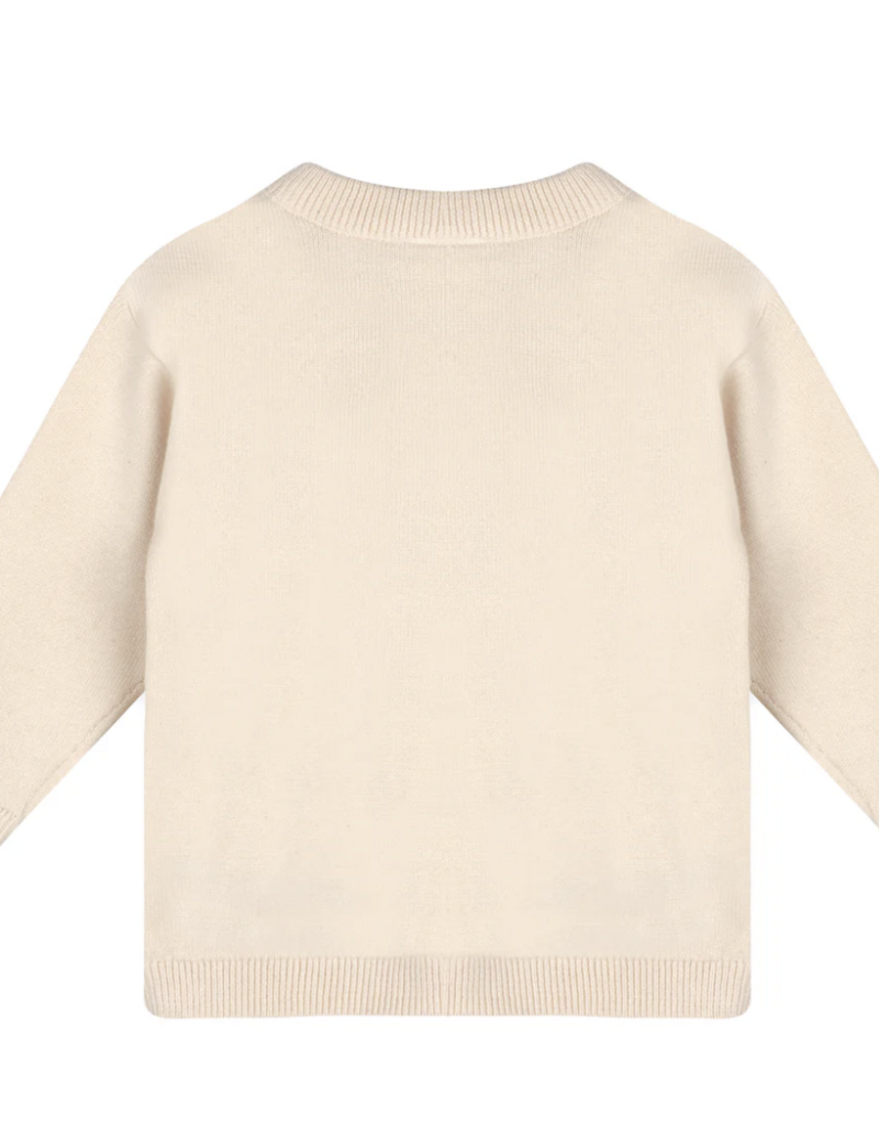 Viverano Farm Tractor Embroidered Sweater Pullover