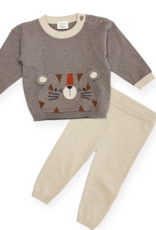 Viverano Tiger Kangaroo Pocket Knit Pullover Pant Set