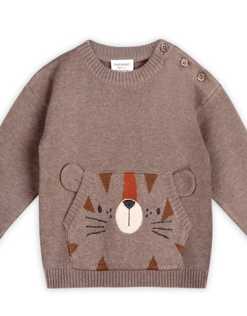 Viverano Tiger Kangaroo Pocket Knit Pullover Pant Set