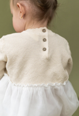 Viverano Pearl Knit Sweater Top/Tutu Dress Sweet Cream