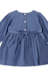 Viverano Hudson Denim Embr Dress/Bloomer Set Navy