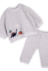 Viverano Dino Sweatshirt Jogger Set Heather Grey