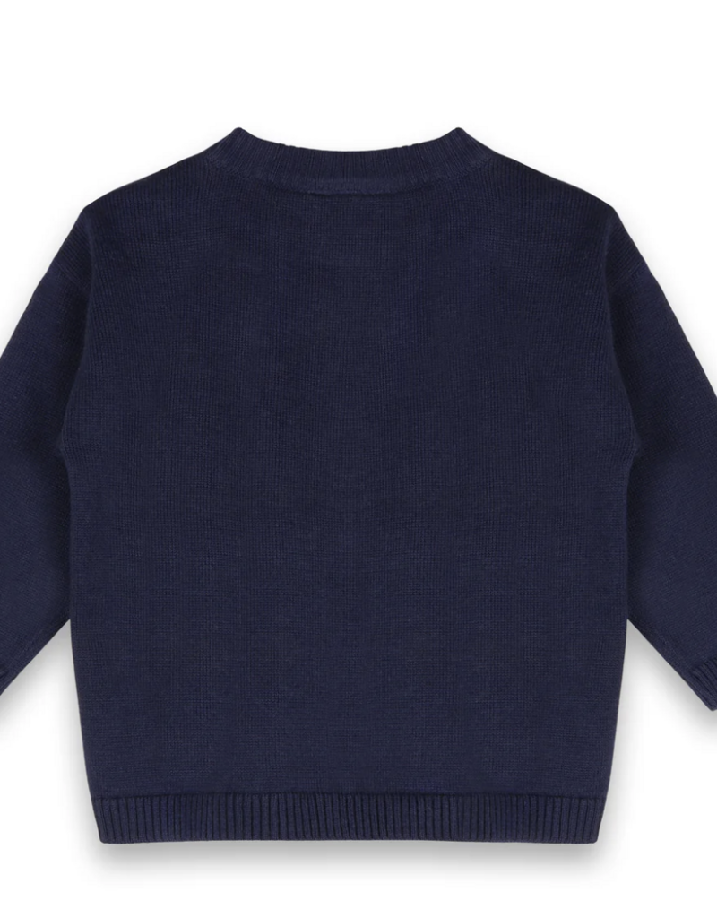 Viverano Jolly Truck Appl Sweater/Pant Set Navy