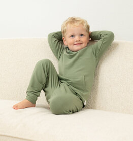 Sweet Bamboo Hooded Jogger Set Army Green
