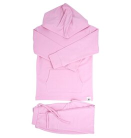 Sweet Bamboo Hooded Jogger Set Carnation Pink