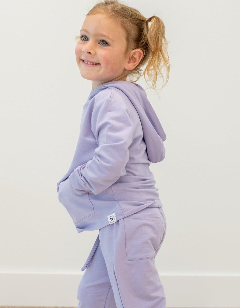 Sweet Bamboo Hooded Jogger Set Orchid Petal
