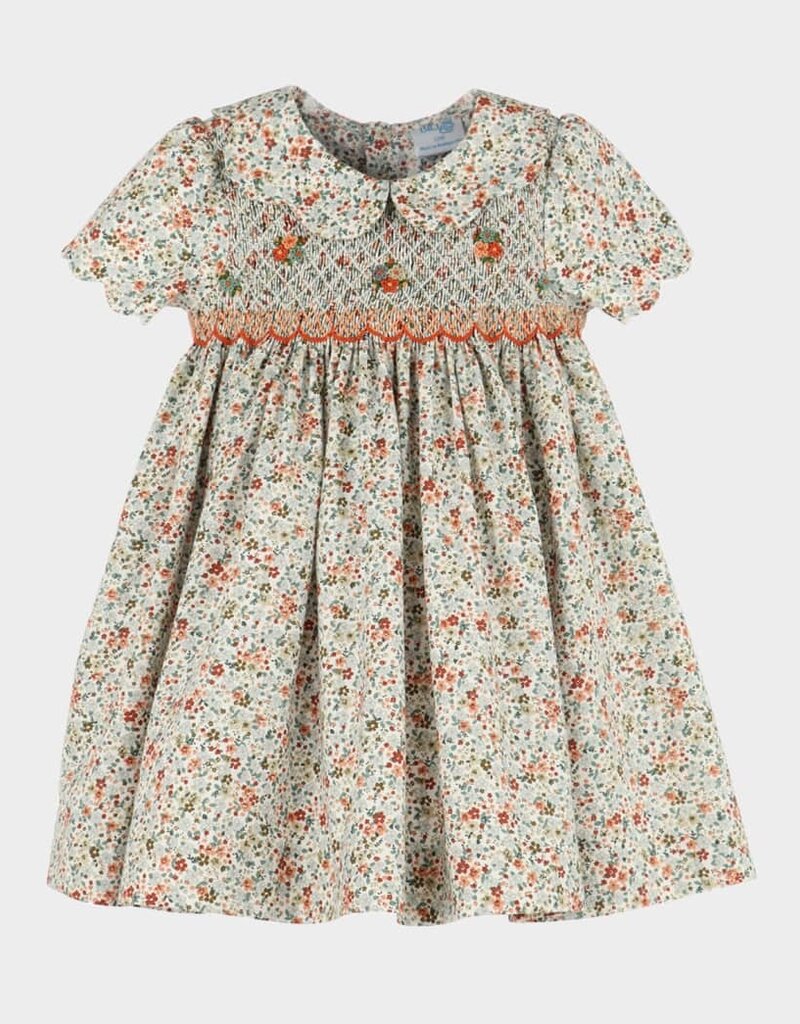 Luli & Me Autumn Glow Smock Dress