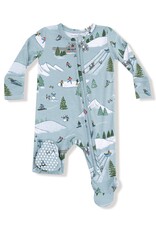 Angel Dear Winter Fun Skiers 2 Way Zipper Footie