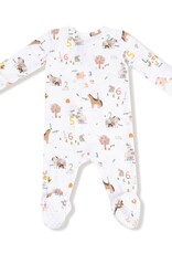 Angel Dear Farm Sounds 2 Way Zipper Footie Lt Red