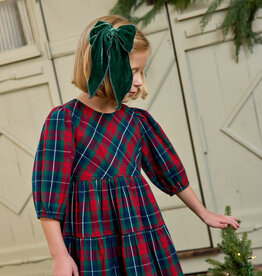 Pink Chicken girls maribelle dress - red tartan