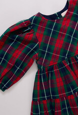 Pink Chicken girls maribelle dress - red tartan