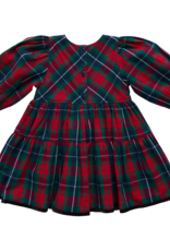 Pink Chicken girls maribelle dress - red tartan