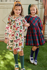 Pink Chicken girls jaipur dress - christmas bows and bells