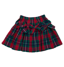 Pink Chicken SALE girls maribelle bow skirt - red tartan