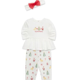 Little Me christmas bodysuit set