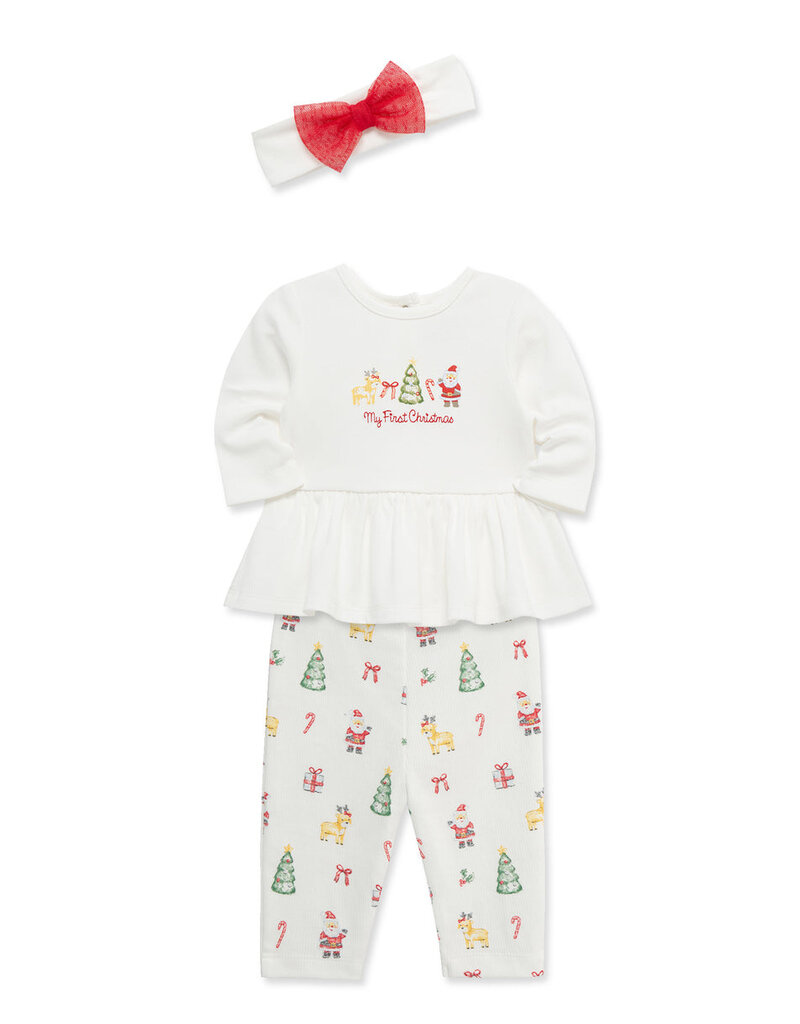 Little Me christmas bodysuit set