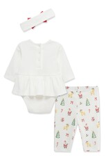 Little Me christmas bodysuit set