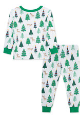 Little Me christmas trees 2pc pj
