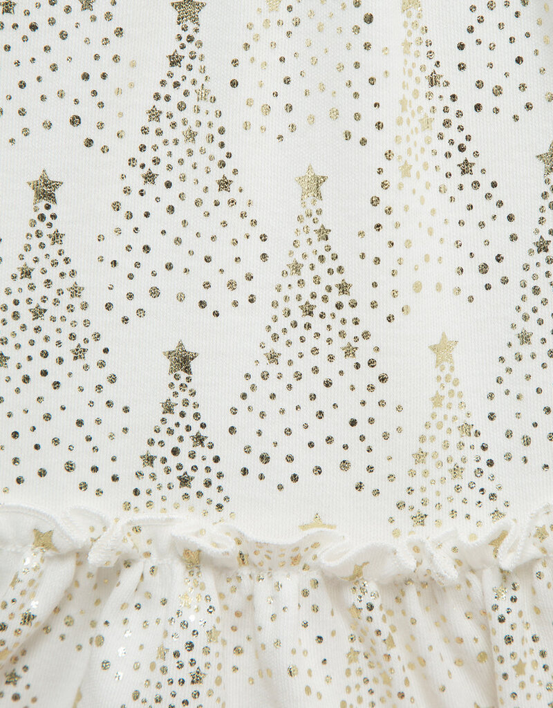 Little Me gold trees tunic set