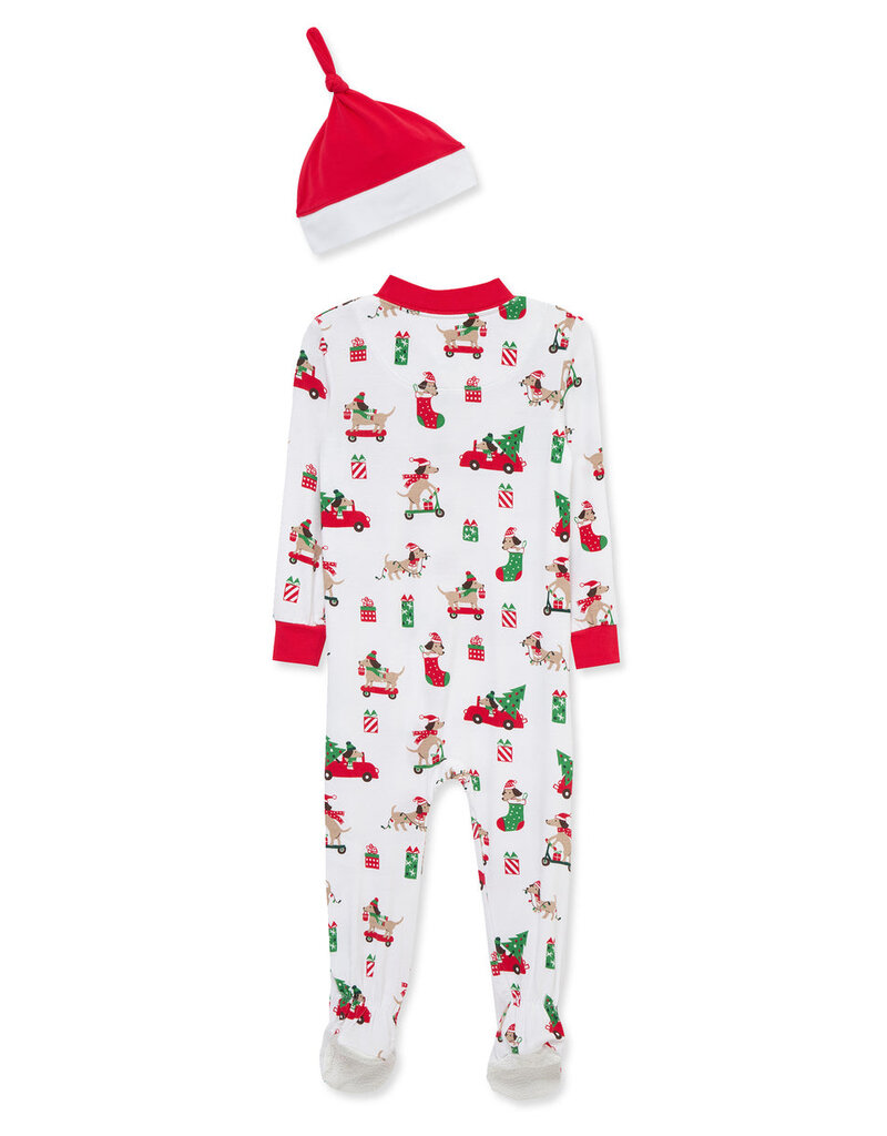 Little Me puppy zip front