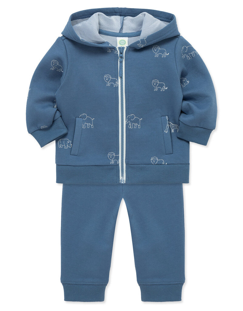 Little Me safari 2pc hoodie set