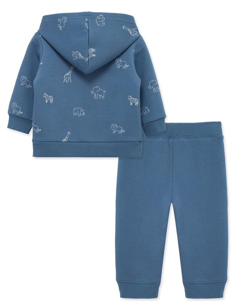 Little Me safari 2pc hoodie set
