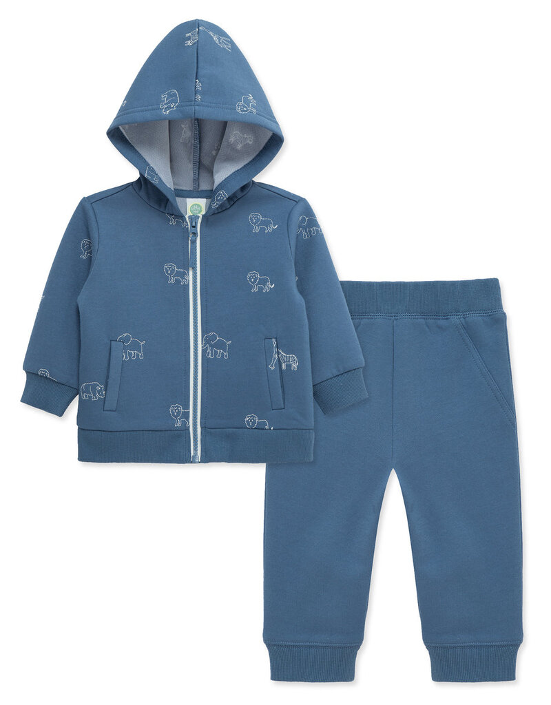 Little Me safari 2pc hoodie set