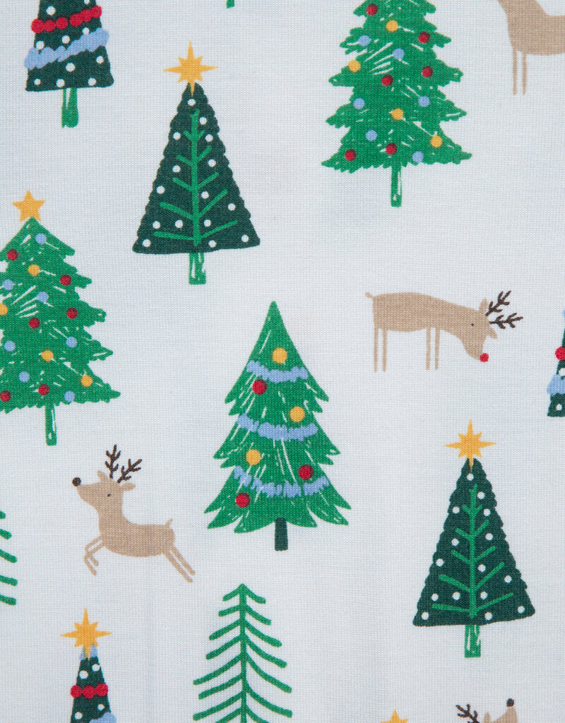 Little Me christmas trees footie