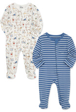 Little Me Puppy Parade Footies 2-Pack