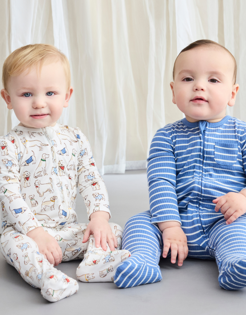 Little Me Puppy Parade Footies 2-Pack