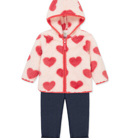 Little Me SALE heart 3pc sherpa set