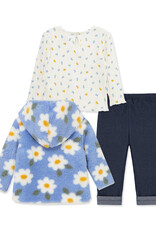 Little Me floral 3pc sherpa set