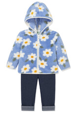 Little Me floral 3pc sherpa set