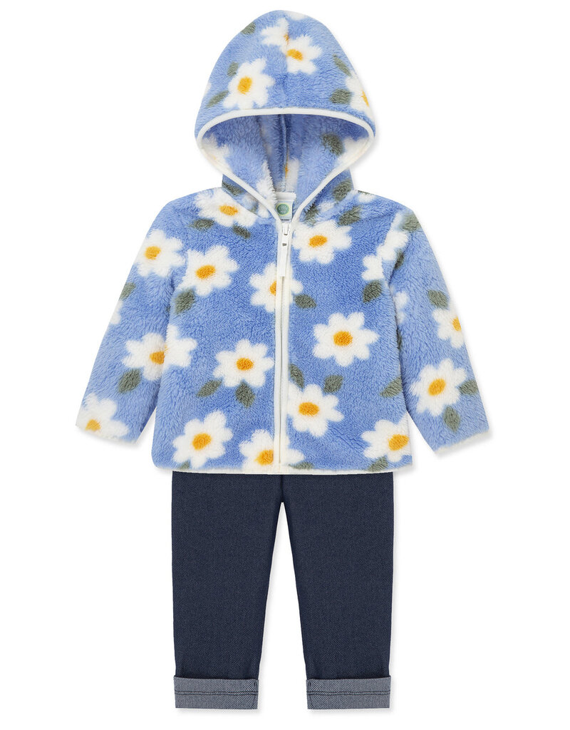 Little Me floral 3pc sherpa set