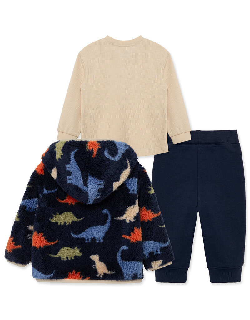 Little Me dino 3pc sherpa set