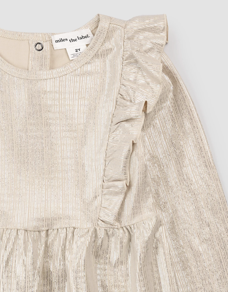 miles the label GOLD L/S DRESS KNIT