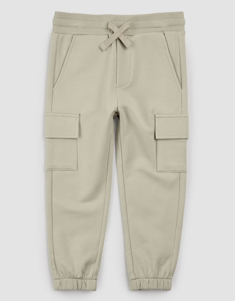 miles the label CARGO JOGGER KNIT GREEN DUSTY