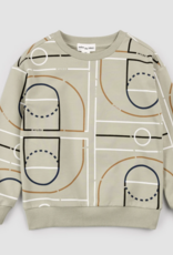 miles the label L/S SWEATSHIRT TOP KNIT GREEN DUSTY