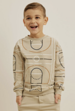 miles the label L/S SWEATSHIRT TOP KNIT GREEN DUSTY