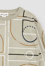 miles the label L/S SWEATSHIRT TOP KNIT GREEN DUSTY