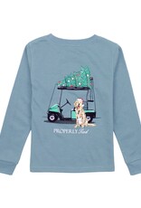 Properly Tied Boys Santas Caddy L/S Steel Blue