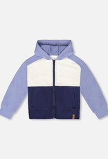 Deux par Deux Color Block Hoodie True Navy