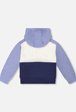 Deux par Deux Color Block Hoodie True Navy