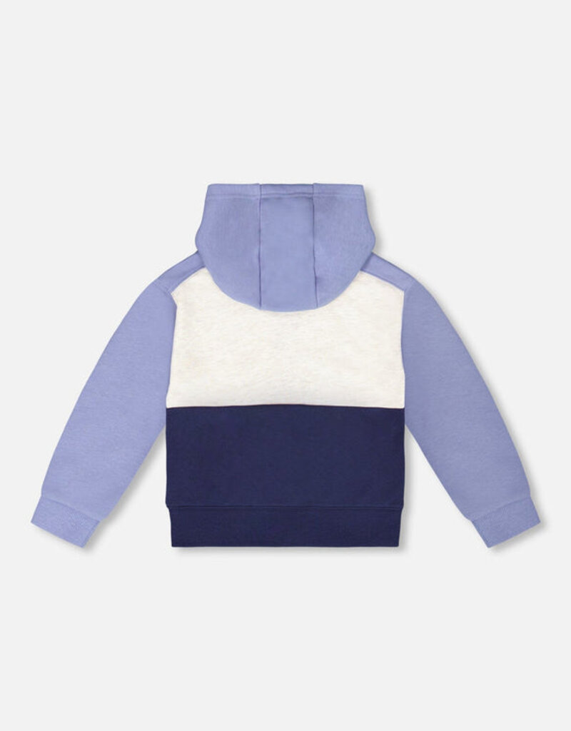 Deux par Deux Color Block Hoodie True Navy